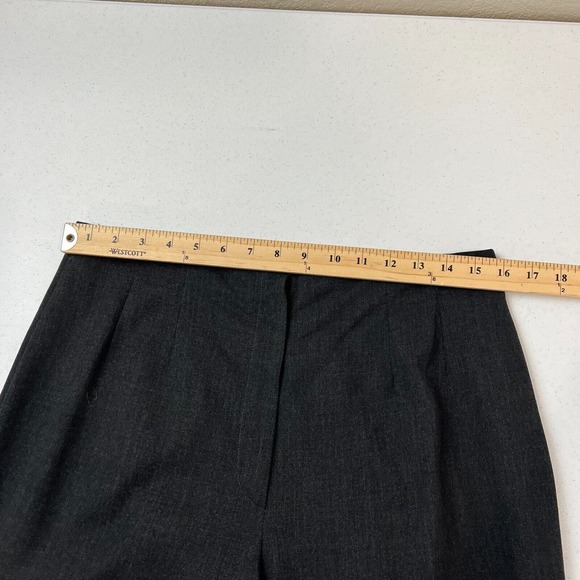 Piazza Sempione Womens Dress Pant Actual 31W Charcoal Pleated High Rise Straight - Picture 7 of 11